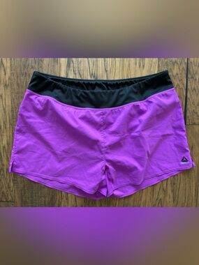 Reebok Purple Shorts with Black Waistband